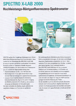 Метални анализатори Spectro Spectro X-LAB 2000