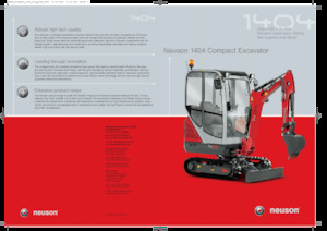 Мини екскаватори Neuson 1404