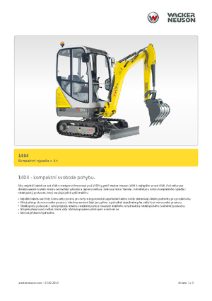 Мини екскаватори Neuson 1404