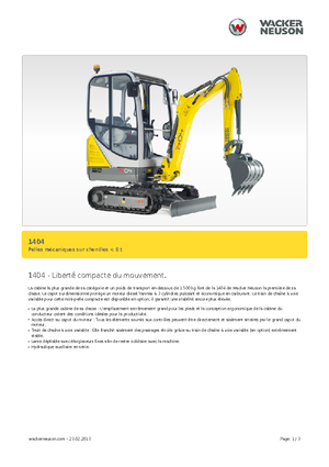 Мини екскаватори Neuson 1404