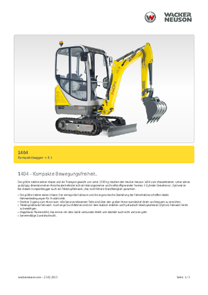 Мини екскаватори Neuson 1404