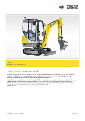 Мини екскаватори Neuson 1404