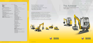 Мини екскаватори Wacker Neuson 1703