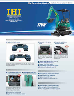 Мини екскаватори IHI 17VX-3