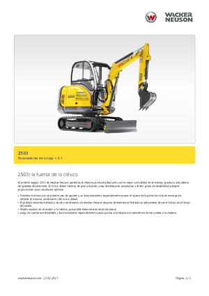 Мини екскаватори Neuson 2503