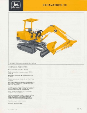 Мини екскаватори John Deere Construction 30