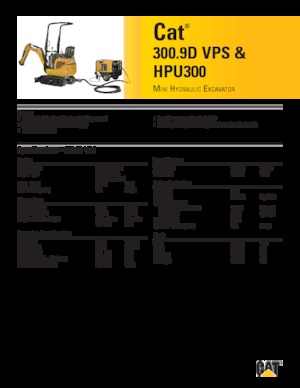 Мини екскаватори Caterpillar 300.9D VPS 