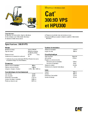 Мини екскаватори Caterpillar 300.9D VPS 
