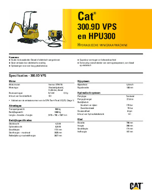 Мини екскаватори Caterpillar 300.9D VPS 