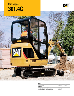 Мини екскаватори Caterpillar 301.4C