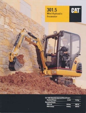 Мини екскаватори Caterpillar 301.5