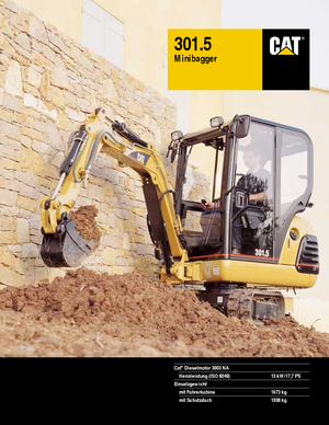 Мини екскаватори Caterpillar 301.5