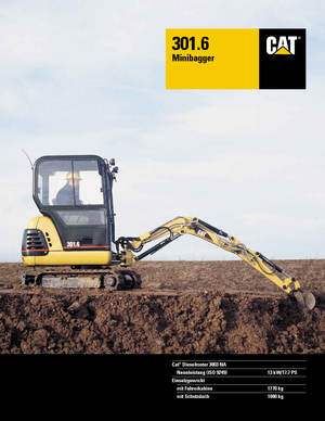 Мини екскаватори Caterpillar 301.6