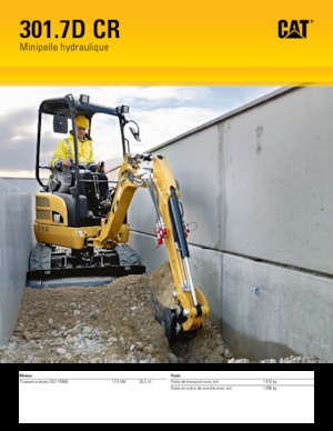 Мини екскаватори Caterpillar 301.7D CR