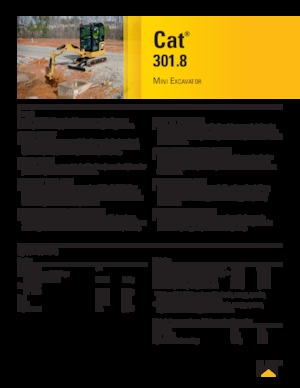 Мини екскаватори Caterpillar 301.8