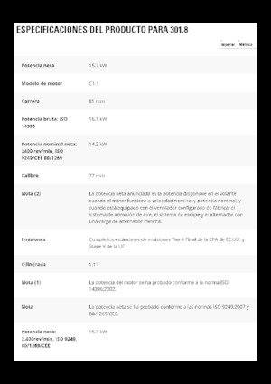 Мини екскаватори Caterpillar 301.8