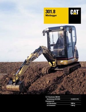 Мини екскаватори Caterpillar 301.8