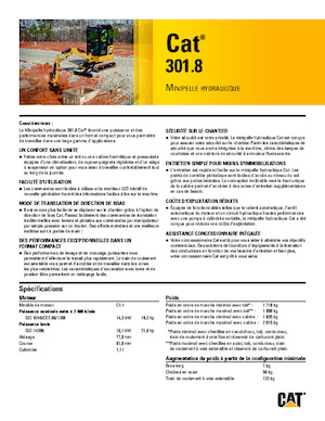Мини екскаватори Caterpillar 301.8