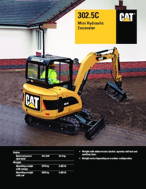 Мини екскаватори Caterpillar 302.5C
