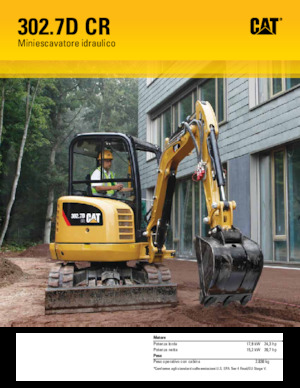 Мини екскаватори Caterpillar 302.7D CR