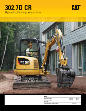 Мини екскаватори Caterpillar 302.7D CR