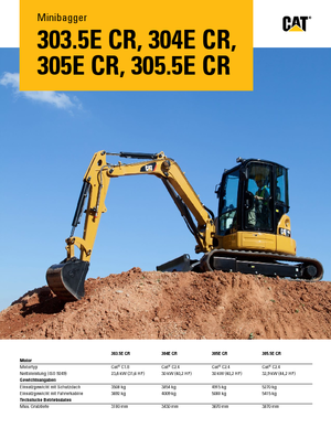 Мини екскаватори Caterpillar 305E CR