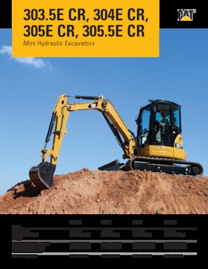 Мини екскаватори Caterpillar 303.5E CR