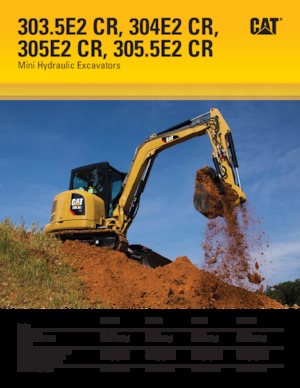 Мини екскаватори Caterpillar 303.5E2 CR