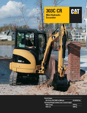 Мини екскаватори Caterpillar 303C CR