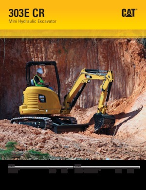 Мини екскаватори Caterpillar 303E CR