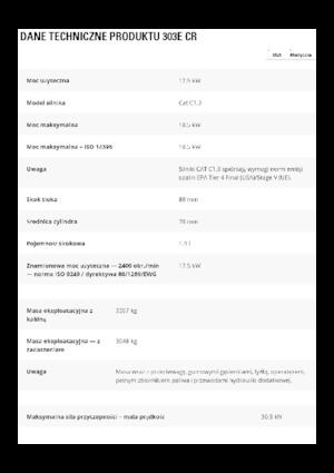 Мини екскаватори Caterpillar 303E CR