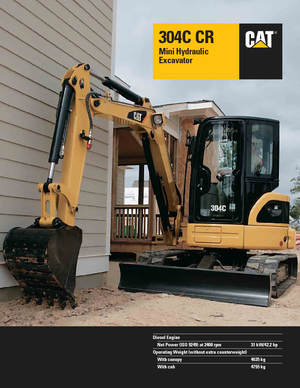 Мини екскаватори Caterpillar 304C CR