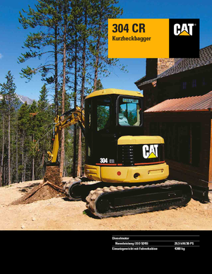 Мини екскаватори Caterpillar 304 C R