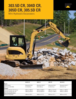 Мини екскаватори Caterpillar 305.5D