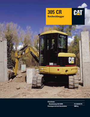 Мини екскаватори Caterpillar 305 C R