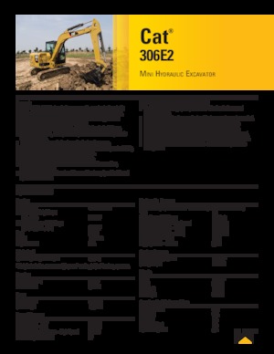 Верижни екскаватори Caterpillar 306 E2