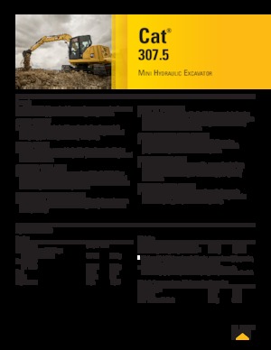 Верижни екскаватори Caterpillar 307.5
