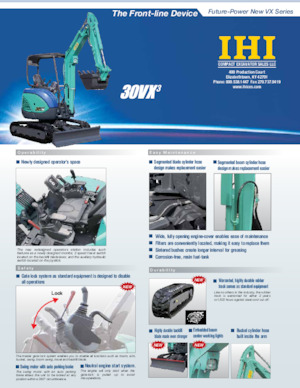 Мини екскаватори IHI 30VX-3