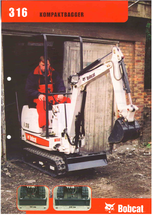 Мини екскаватори Bobcat 316 D