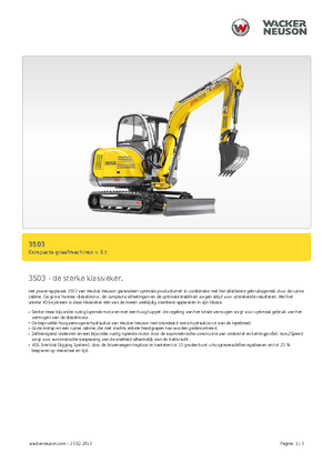 Мини екскаватори Neuson 3503