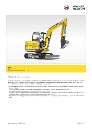 Мини екскаватори Neuson 3503