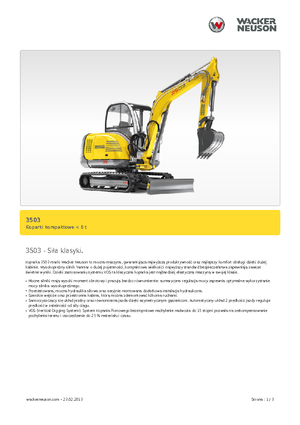 Мини екскаватори Neuson 3503