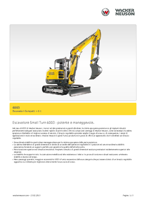 Мини екскаватори Wacker Neuson 6003