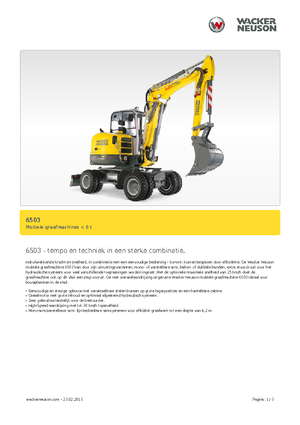 Колесни екскаватори Neuson 6503