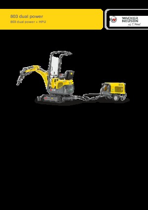 Мини екскаватори Wacker Neuson 803 dual power