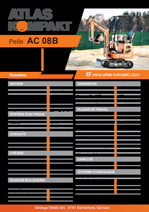 Мини екскаватори Atlas Kompakt AC 08B