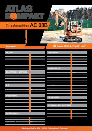 Мини екскаватори Atlas Kompakt AC 08B