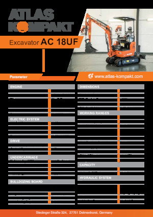 Мини екскаватори Atlas Kompakt AC 18UF