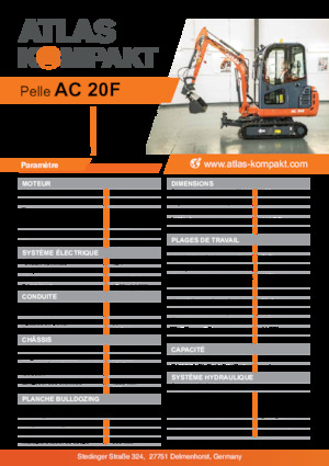 Мини екскаватори Atlas Kompakt AC 20F