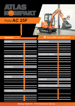 Мини екскаватори Atlas Kompakt AC 25F 